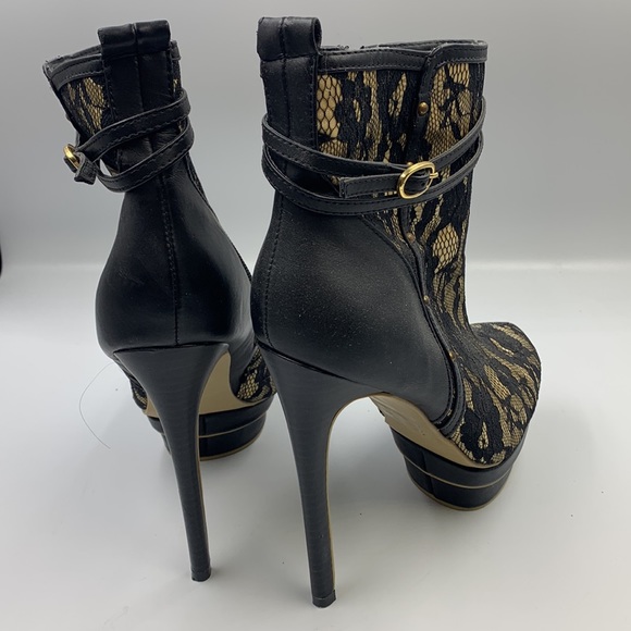 High heel platform booties. - Picture 3 of 4